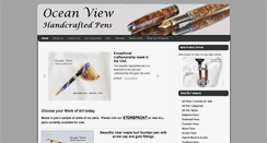 Desktop Screenshot of oceanviewhandcraftedpens.com